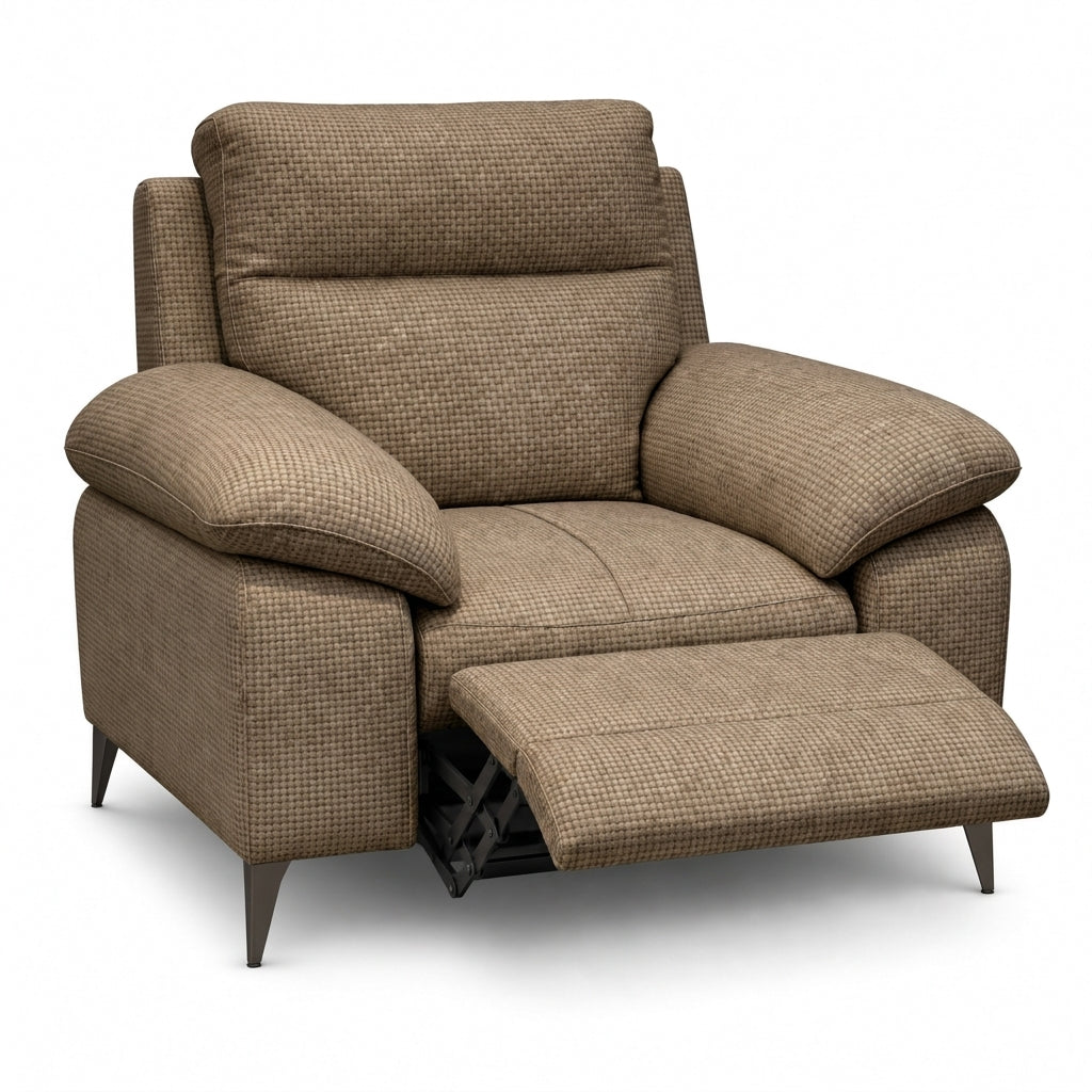 Nicoletti Vivaldi Recliner Armchair On Legs  - Power Recliner Chair on Legs NA/NE - Power Recliner with USB-C
