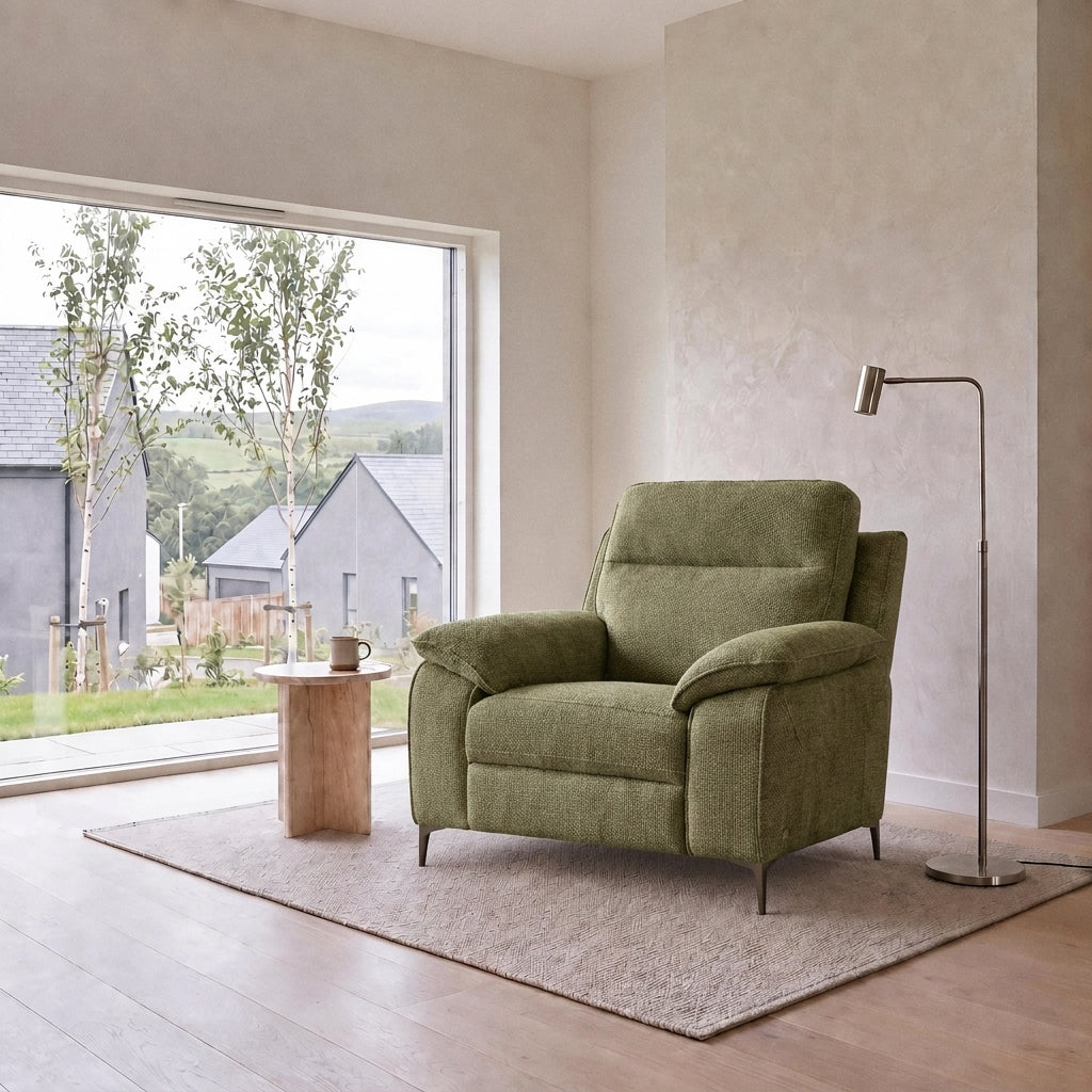 Nicoletti Vivaldi Armchair On Legs  - Chair on Legs NA/NE — Gaston 748 Salvia, gallery image 1
