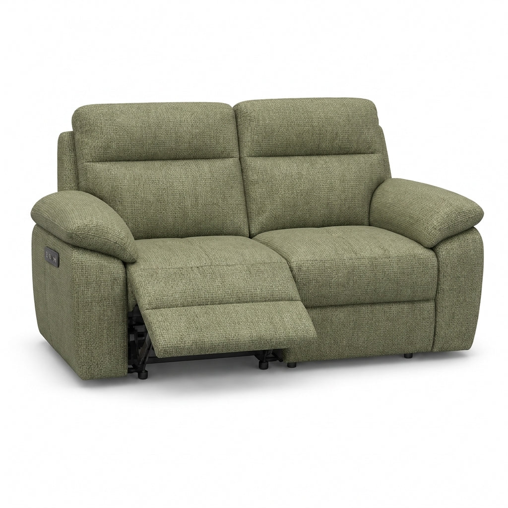 Nicoletti Vivaldi 2 Seater Recliner Sofa - 2 Seater Double Power Recliner NA/NE - Power Recliner with USB-C 2 Seater Sofas Sterling Home 10 Gaston 748 Salvia