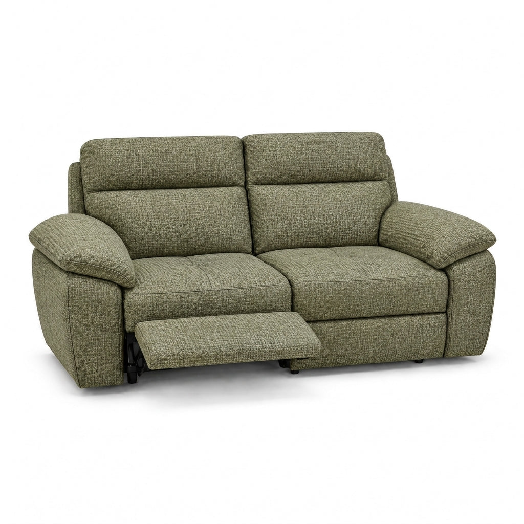 Nicoletti Vivaldi 3 Seater Recliner Sofa    - 3 Seater Double Power Recliner NA/NE  - Power Recliner with USB-C — Gaston 748 Salvia, gallery image 1