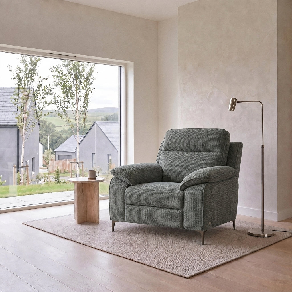 Nicoletti Vivaldi Armchair On Legs  - Chair on Legs NA/NE — Gaston 758 Verde, gallery image 1