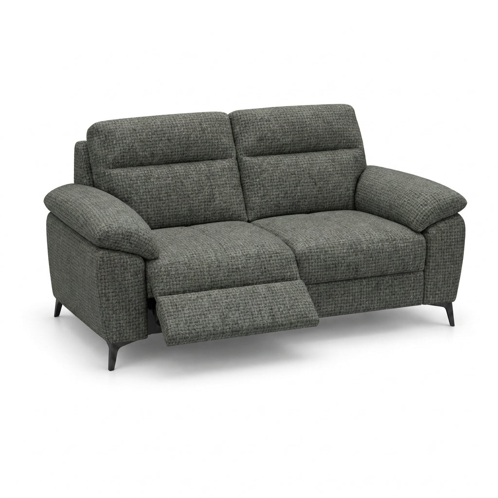 Nicoletti Vivaldi 2 Seater Recliner Sofa On Legs - 2 Seater Double Power Recliner on Legs NA/NE - Power Recliner with USB-C 2 Seater Sofas Sterling Home 11 Gaston 758 Verde