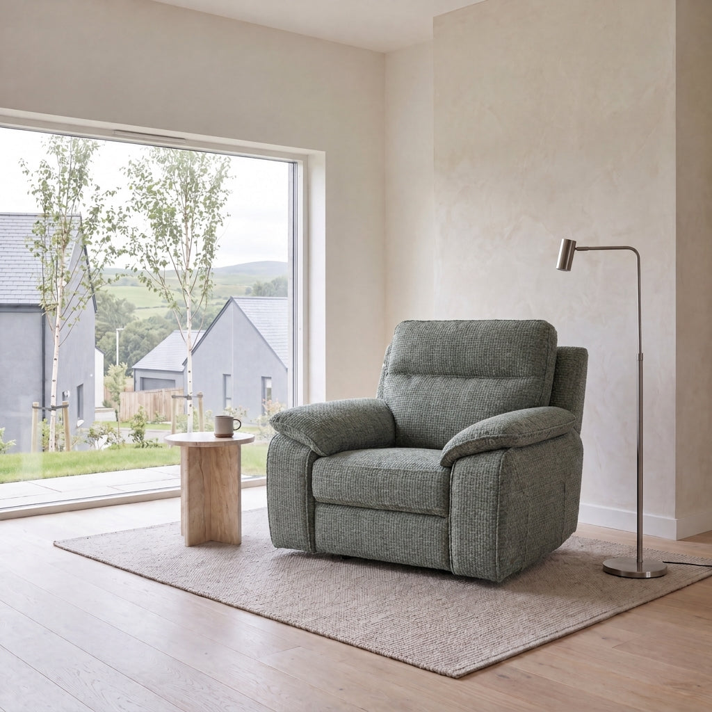 Nicoletti Vivaldi Armchair - Chair NA/NE — Gaston 758 Verde, gallery image 1