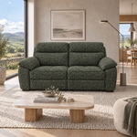 Nicoletti Vivaldi 3 Seater Recliner Sofa    - 3 Seater Double Power Recliner NA/NE  - Power Recliner with USB-C — Gaston 758 Verde, gallery image 1