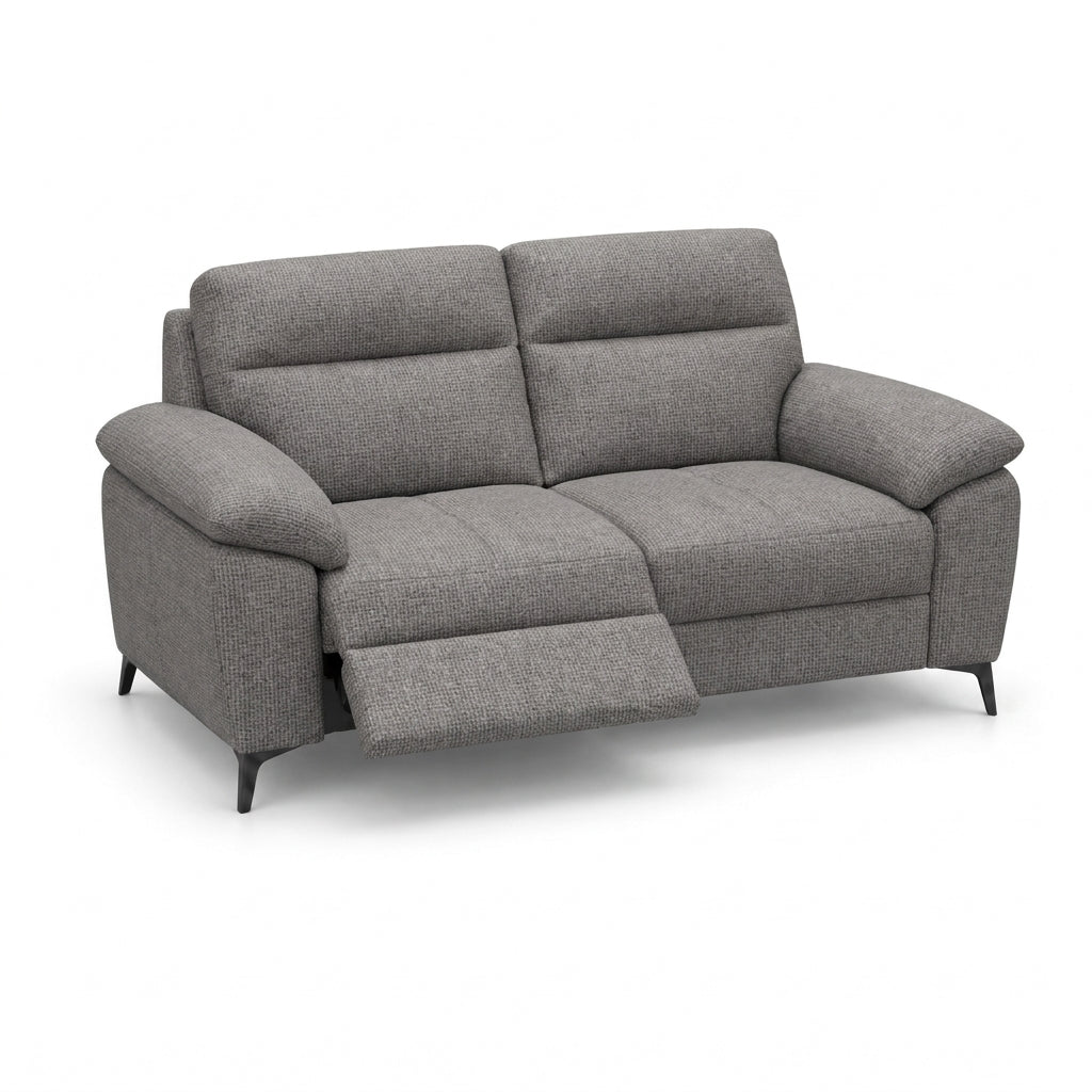 Nicoletti Vivaldi 2 Seater Recliner Sofa On Legs - 2 Seater Double Power Recliner on Legs NA/NE - Power Recliner with USB-C 2 Seater Sofas Sterling Home 12 Gaston 766 Fumo