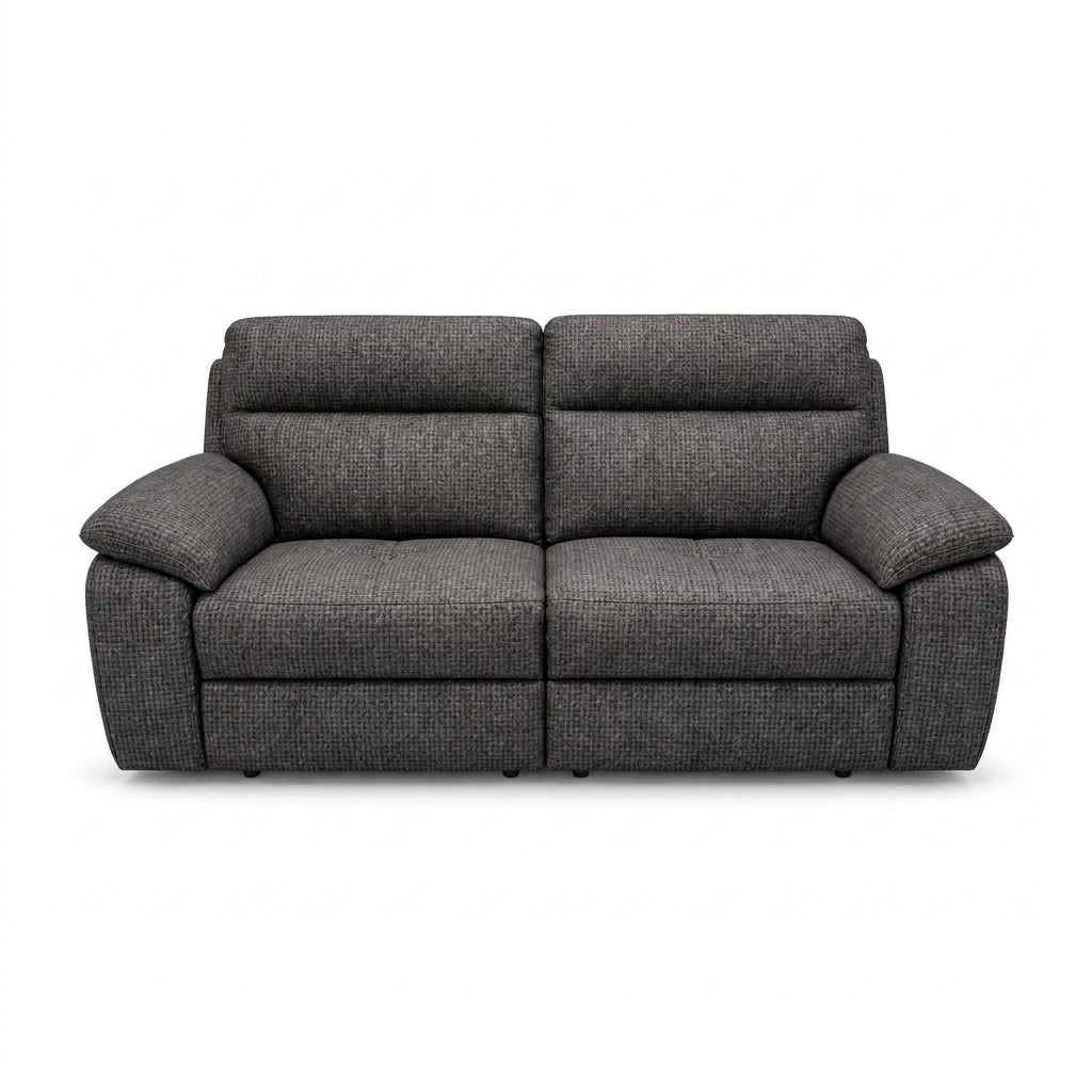 Nicoletti Vivaldi 3 Seater Recliner Sofa - 3 Seater Double Power Recliner NA/NE - Power Recliner with USB-C 3 Seater Sofas Sterling Home 12 Gaston 766 Fumo