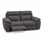 Nicoletti Vivaldi 3 Seater Recliner Sofa    - 3 Seater Double Power Recliner NA/NE  - Power Recliner with USB-C — Gaston 766 Fumo, gallery image 1