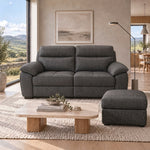 Nicoletti Vivaldi Storage Footstool - Ottoman Holder NA/NE — Gaston 766 Fumo, gallery image 1