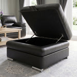 Gino Storage Footstool - Storage Stool Cat 55 Footstools Sterling Home 2