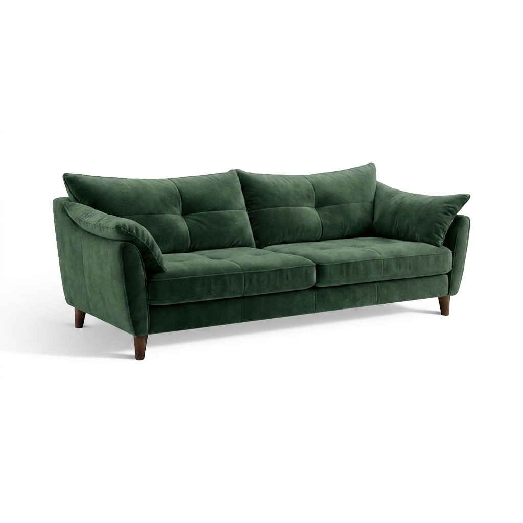 Zara 4 Seater Sofa - 4 Seater Sofa — Plush Emerald, gallery image 2