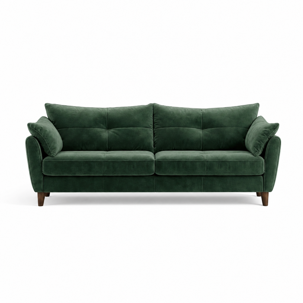 Zara 4 Seater Sofa - 4 Seater Sofa Sterling Home 4 Plush Emerald