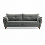 Zara 4 Seater Sofa - 4 Seater Sofa Sterling Home 2 Plush Silver