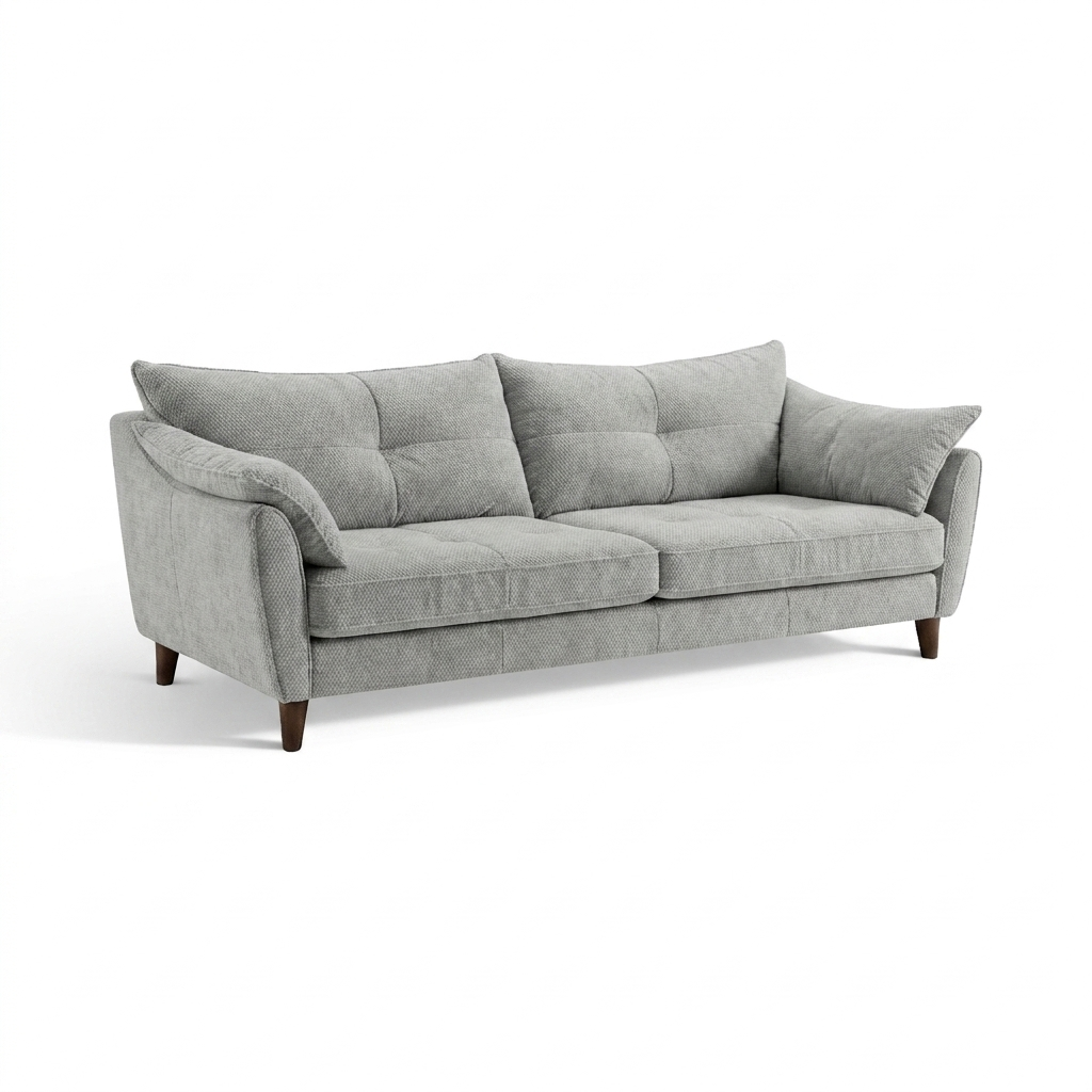 Zara 4 Seater Sofa - 4 Seater Sofa — Kingstown Silver, gallery image 2