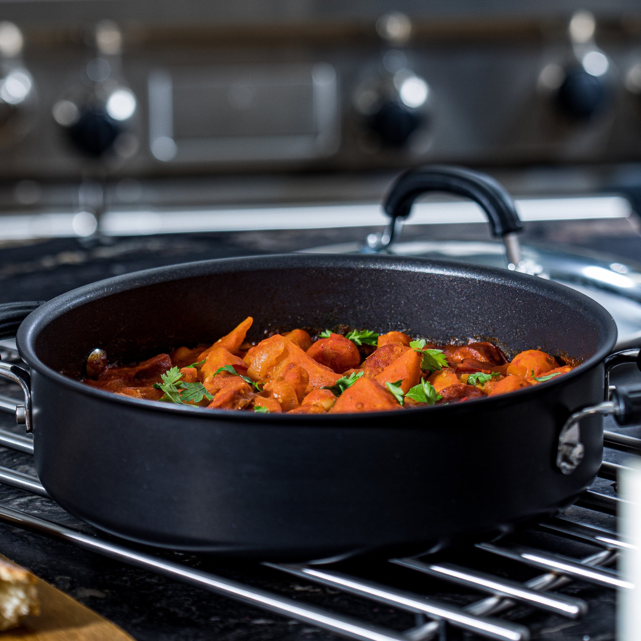 Circulon Total Hard Anodised Casserole - Circulon Total HA Shallow Casserole 24CM Sterling Home 1