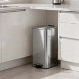 Square Stainless Steel Kitchen Bin