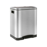 Stainless Steel Double Kitchen Pedal Bin