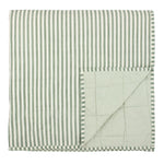 Hebden Stripe Green Bedspread - Hebden Stripe 150X200CM Bedspread Forest/Bay Green Sterling Home 1