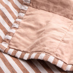 Hebden Stripe Brown Bedspread - Hebden Stripe 150X200CM Bedspread Pecan / Cotta Sterling Home 2