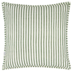 Hebden Stripe Green Square Cushion - Hebden Stripe 55X55CM Cushion Forest/Bay Green Sterling Home 2