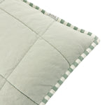Hebden Stripe Green Square Cushion - Hebden Stripe 55X55CM Cushion Forest/Bay Green Sterling Home 3