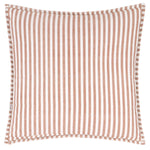 Hebden Stripe Brown Square Cushion - Hebden Stripe 55X55CM Cushion Pecan/Cotta Sterling Home 2