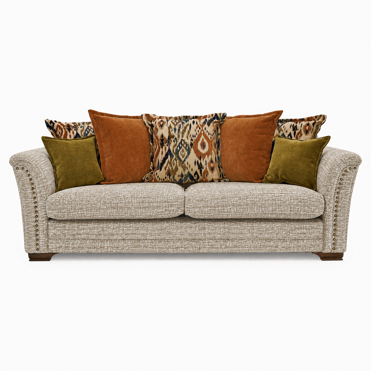 Burton 4 Seater Sofa - Grand Sofa Grade C 4 Seater Sofas Sterling Home 2 2868 : Hessian Basketweave Chenille Plain