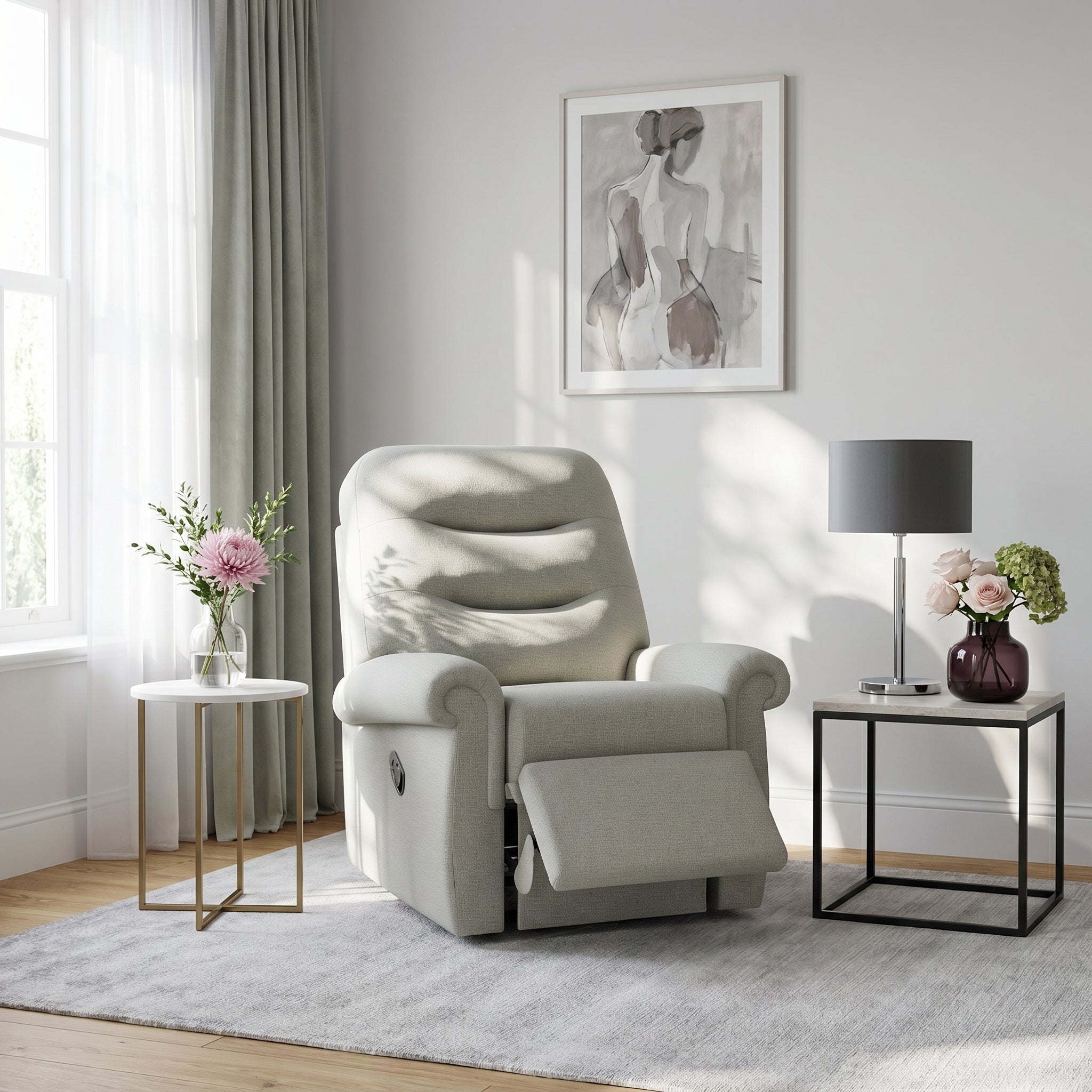 G Plan Holmes Recliner Armchair - Manual Recliner Chair Grade L - Manual Recliner Sterling Home 2
