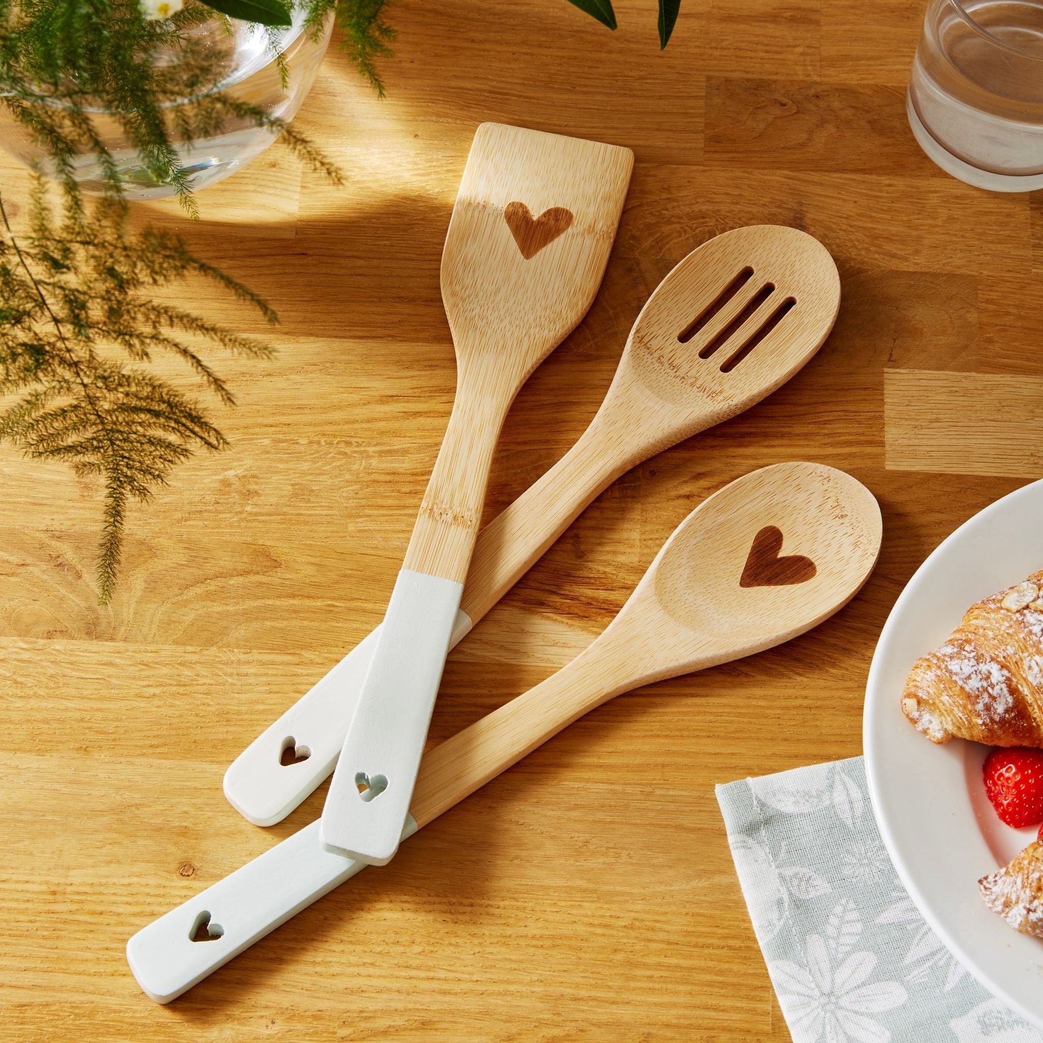 Homestead Set of 3 Bamboo Utensils - Homestead Set of 3 Bamboo Utensils Sterling Home 1