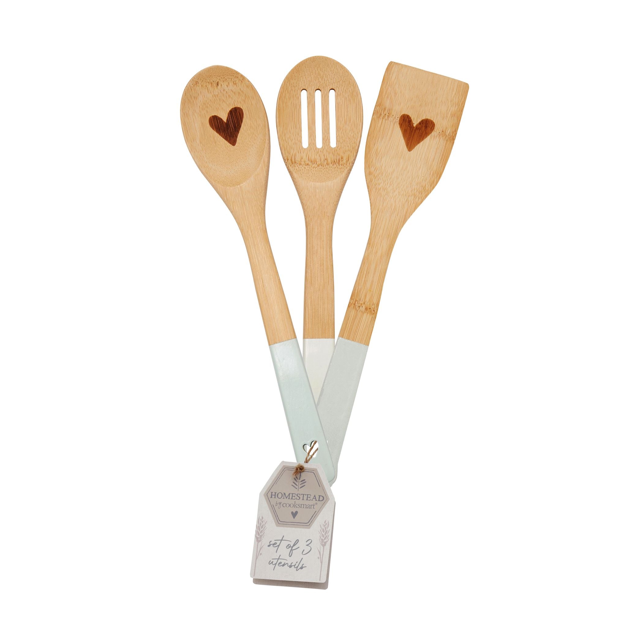 Homestead Set of 3 Bamboo Utensils - Homestead Set of 3 Bamboo Utensils Sterling Home 2