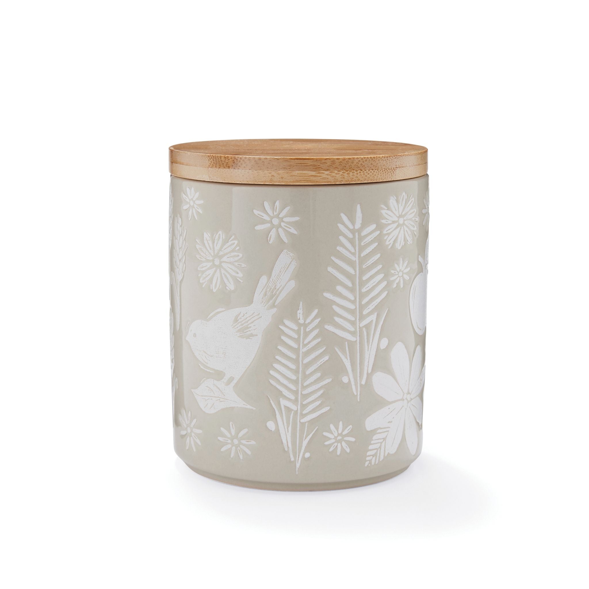 Homestead Ceramic Canister Beige - Homestead Ceramic Canister Beige Sterling Home 1