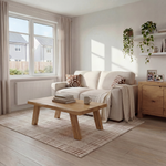 Hope 3 Seater Sofa - 3 Seater Sofa Grade B — Standard Back / Lassie Linen/Wisp Gold/Larry Latte / Dark Brown Feet, gallery image 1