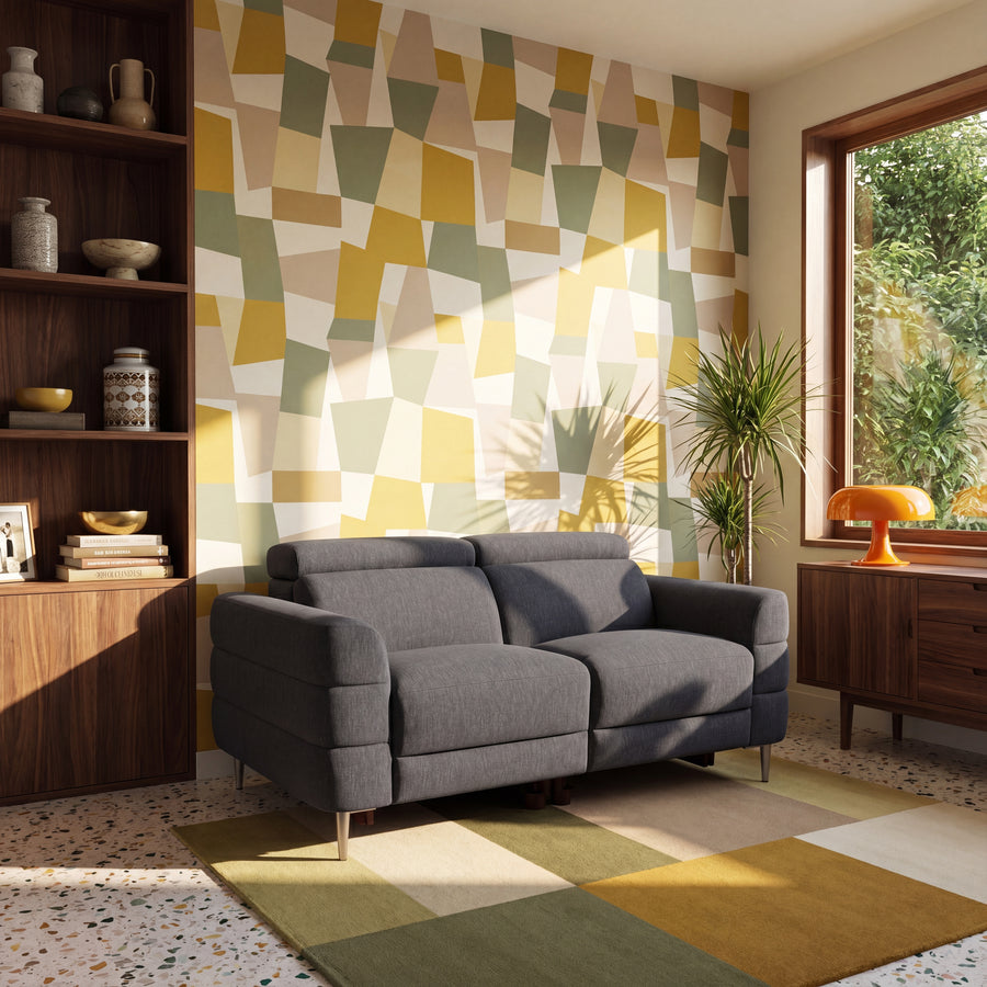 Hoy 2 Seater Sofa - 2 Str Static W/Manual Headrest Fabric