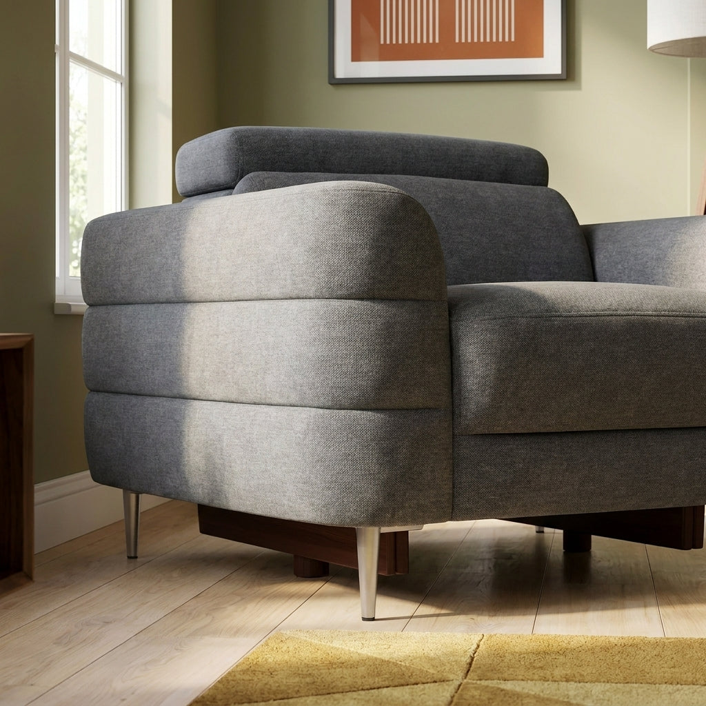Hoy Armchair - Chair Static W/Manual Headrest Fabric Sterling Home 3