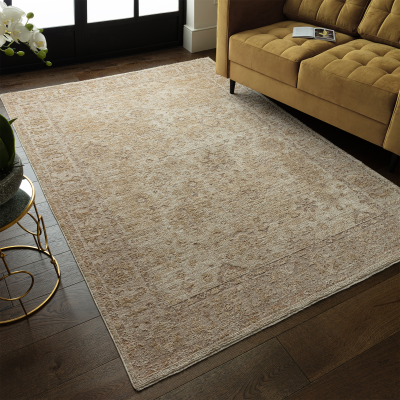 Hydra Ornate Beige Rug - Ornate Beige 80 x 160cm - 80cm x 160cm Sterling Home 2