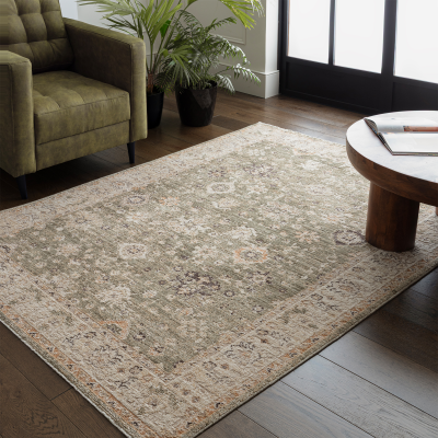 Hydra Ornate Green Rug - Ornate Green 120 x 160cm - 120cm x 160cm Sterling Home 2