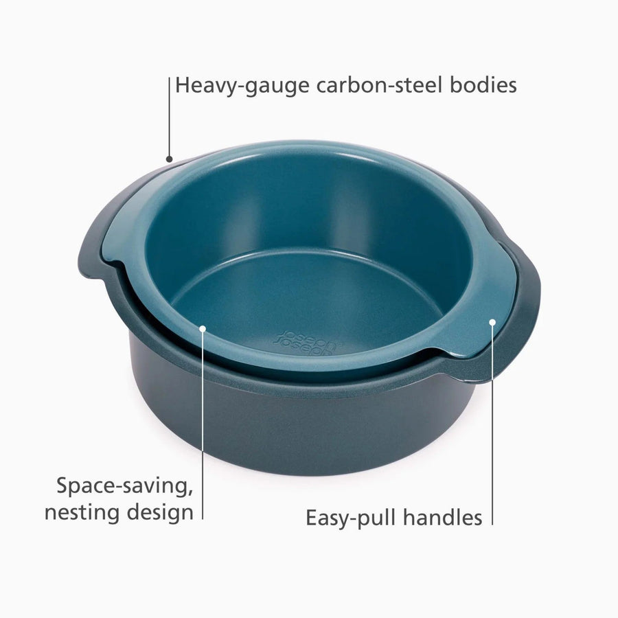 Joseph Joseph Nest Set of 2 Round Baking Tins - Nest Round Bake Tins Set of 2 Sterling Home 2