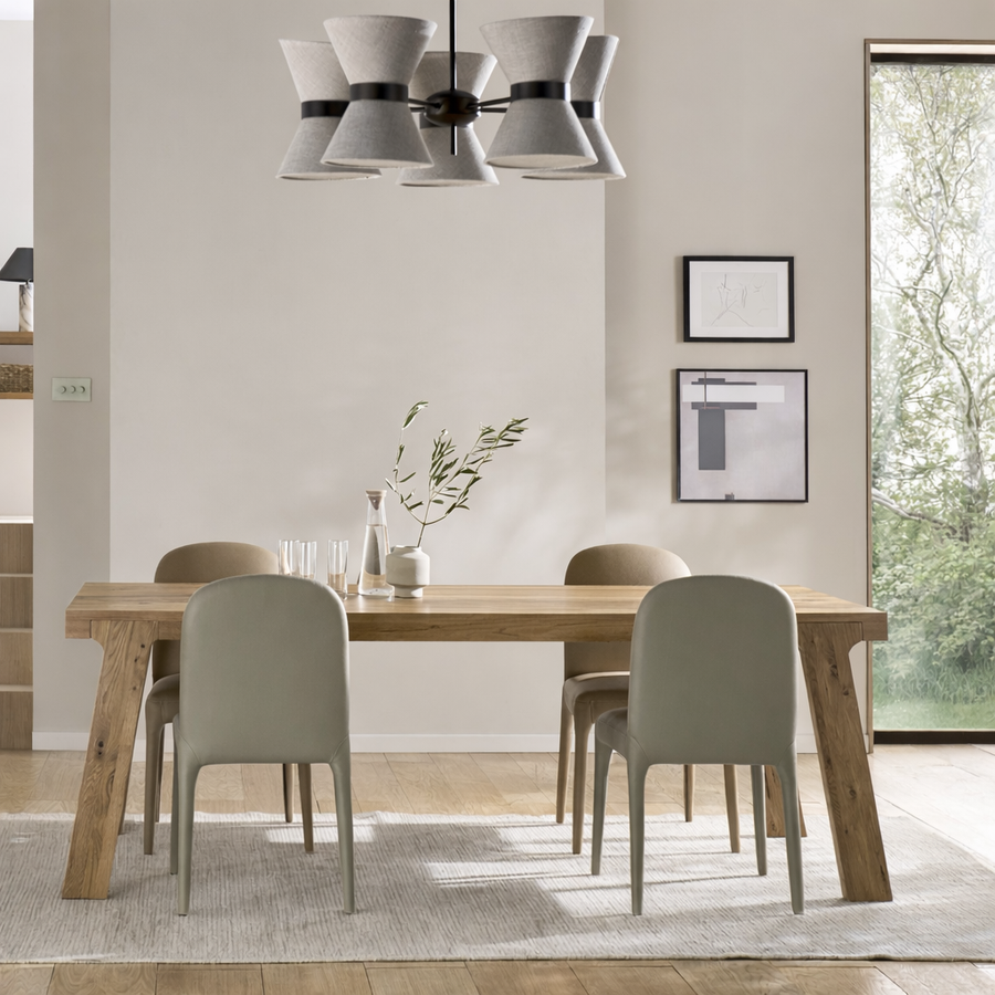 Iris Dining Table & 4 Dining Chairs Set Sterling Home 1