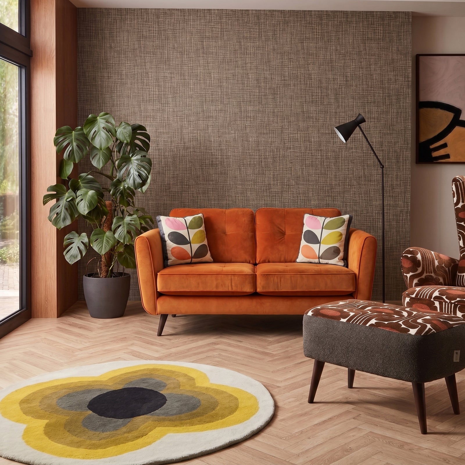 Orla Kiely Ivy Small Sofa - Small Sofa Premium Plain