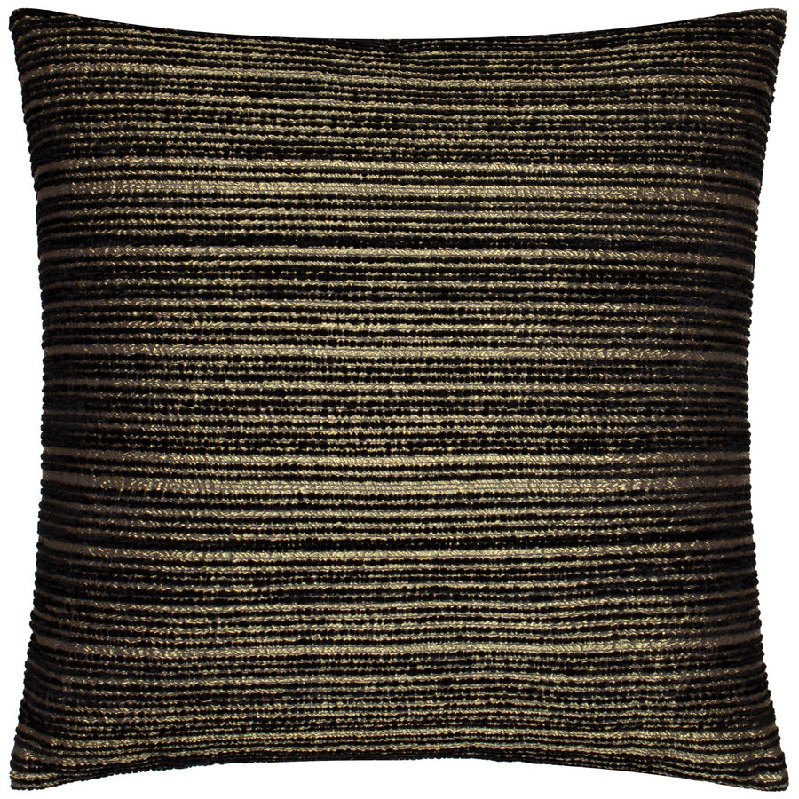 Jupiter Feather Black And Gold Cushion - Jupiter Feather Cushion Black/Gold 50CM Sterling Home 2