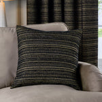 Jupiter Feather Black And Gold Cushion - Jupiter Feather Cushion Black/Gold 50CM Sterling Home 1