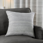 Jupiter Feather Silver Cushion - Jupiter Feather Cushion Silver 50CM Sterling Home 1