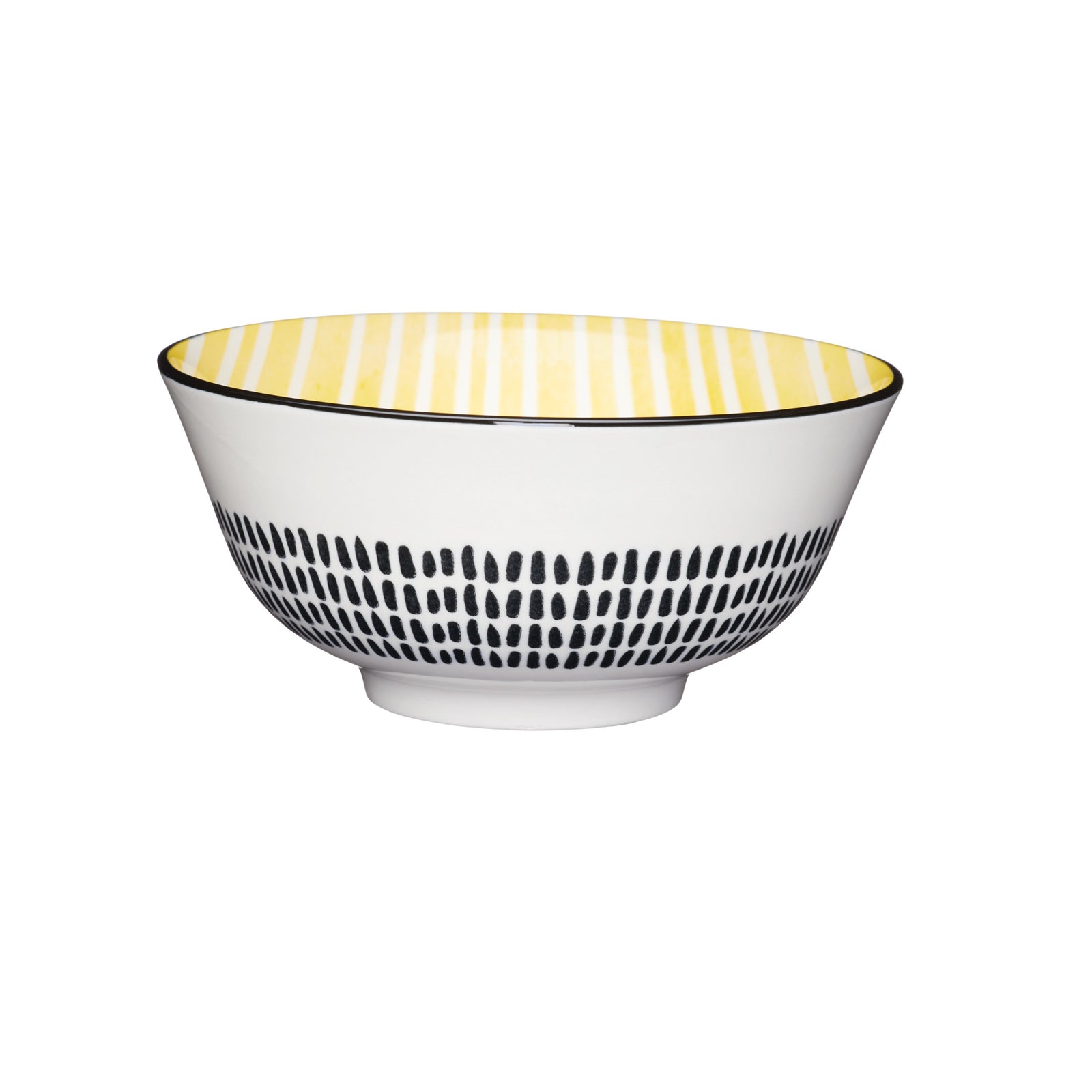 Mikasa Yellow Stripe Bowl - Mk Bowl 15.5Cm Yellow Stripe Sterling Home 3