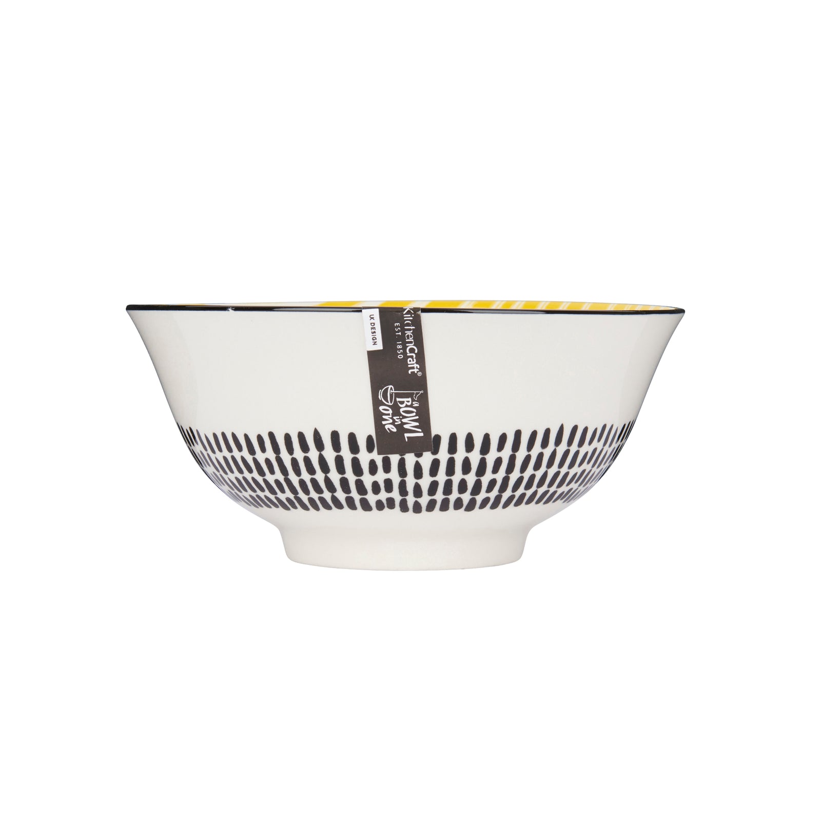 Mikasa Yellow Stripe Bowl - Mk Bowl 15.5Cm Yellow Stripe Sterling Home 2