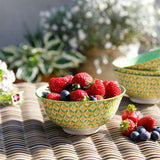 Mikasa Geometric Green Bowl