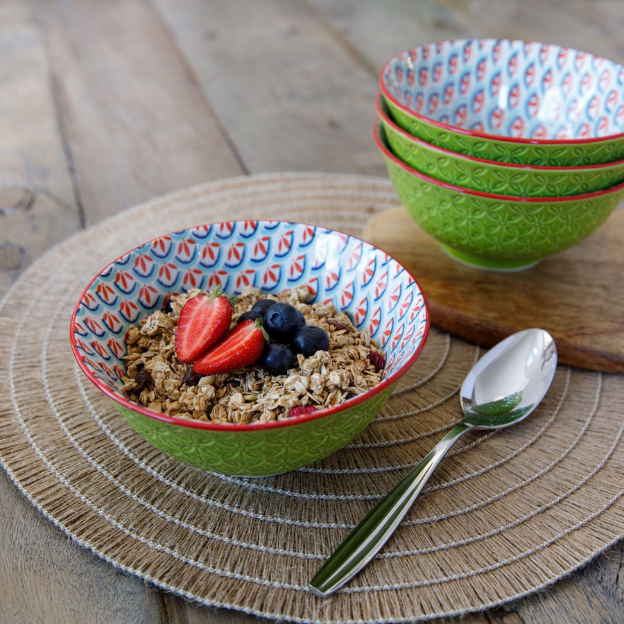 Mikasa Geometric Lime Bowl 16CM Sterling Home 1