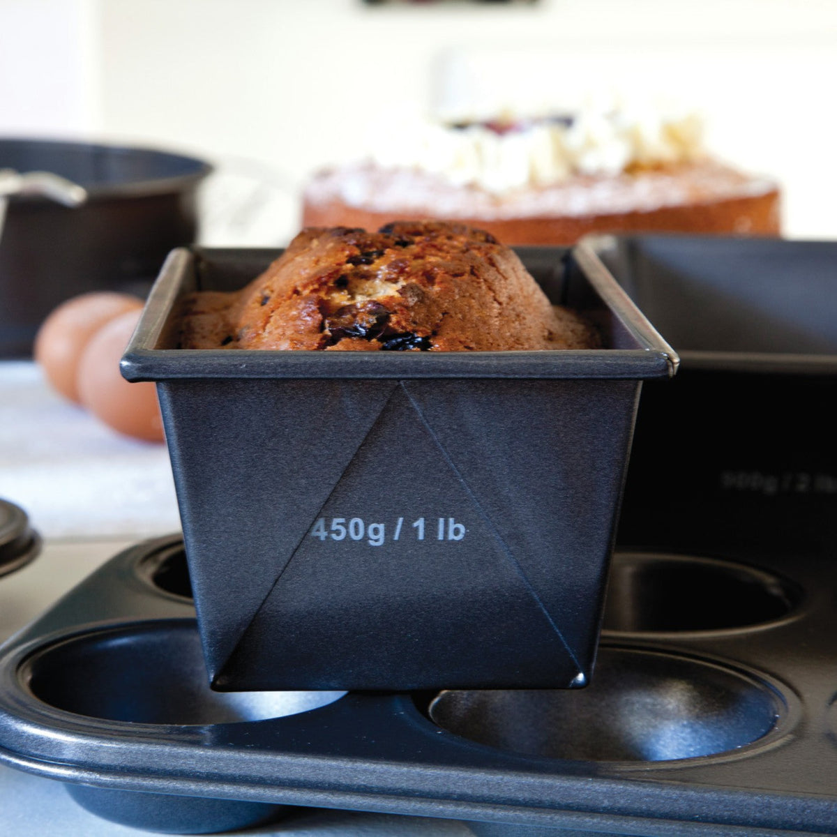 MasterClass Non-Stick Sided Loaf Pan 1LB - MasterClass Non-Stick Loaf Pan 15X9CM 1Lb Sterling Home 3