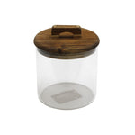 Glass Jar & Acacia Lid - Glass Jar & Acacia Lid 12X15 Sterling Home 1