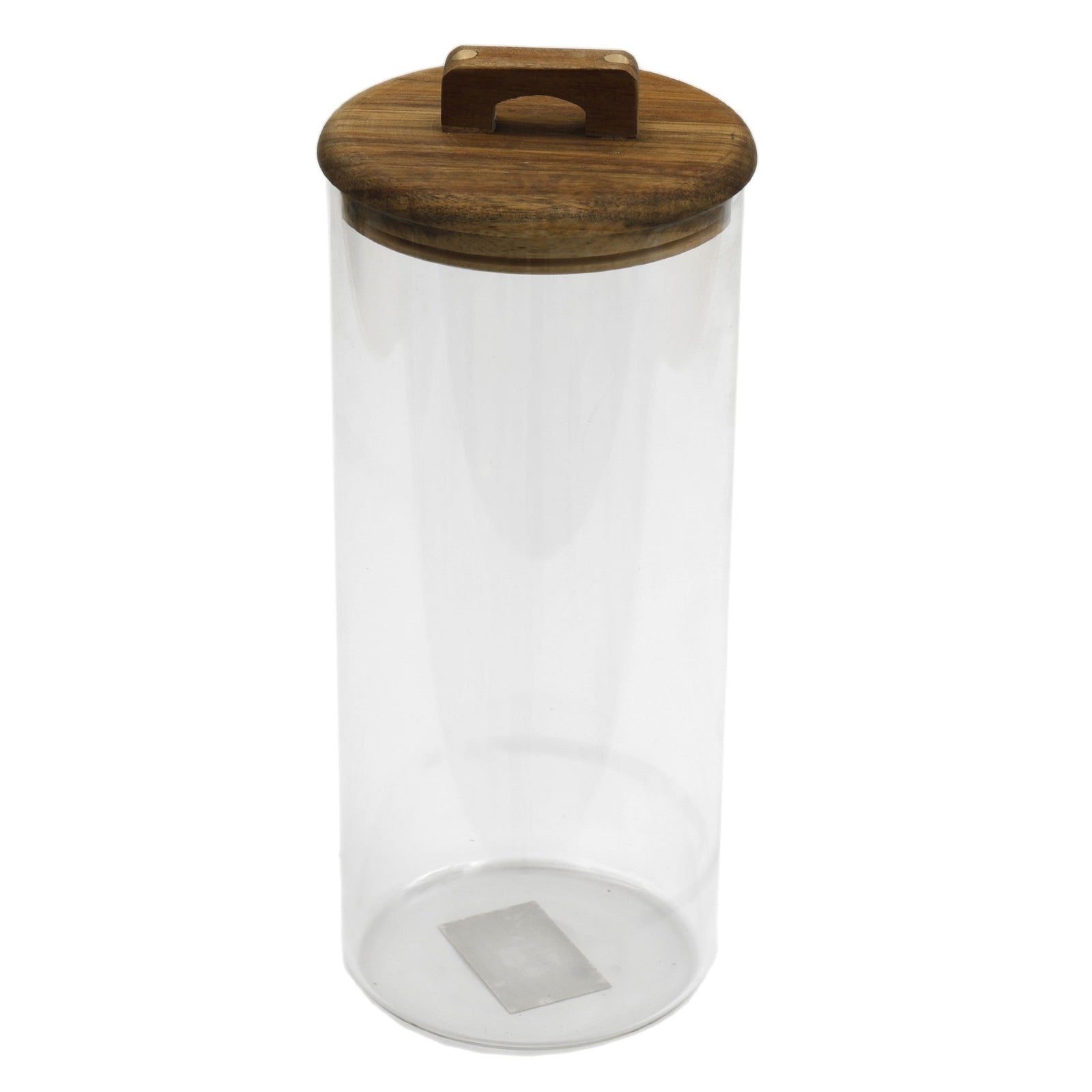 Glass Jar & Acacia Lid - Glass Jar & Acacia Lid 12X30 Sterling Home 1