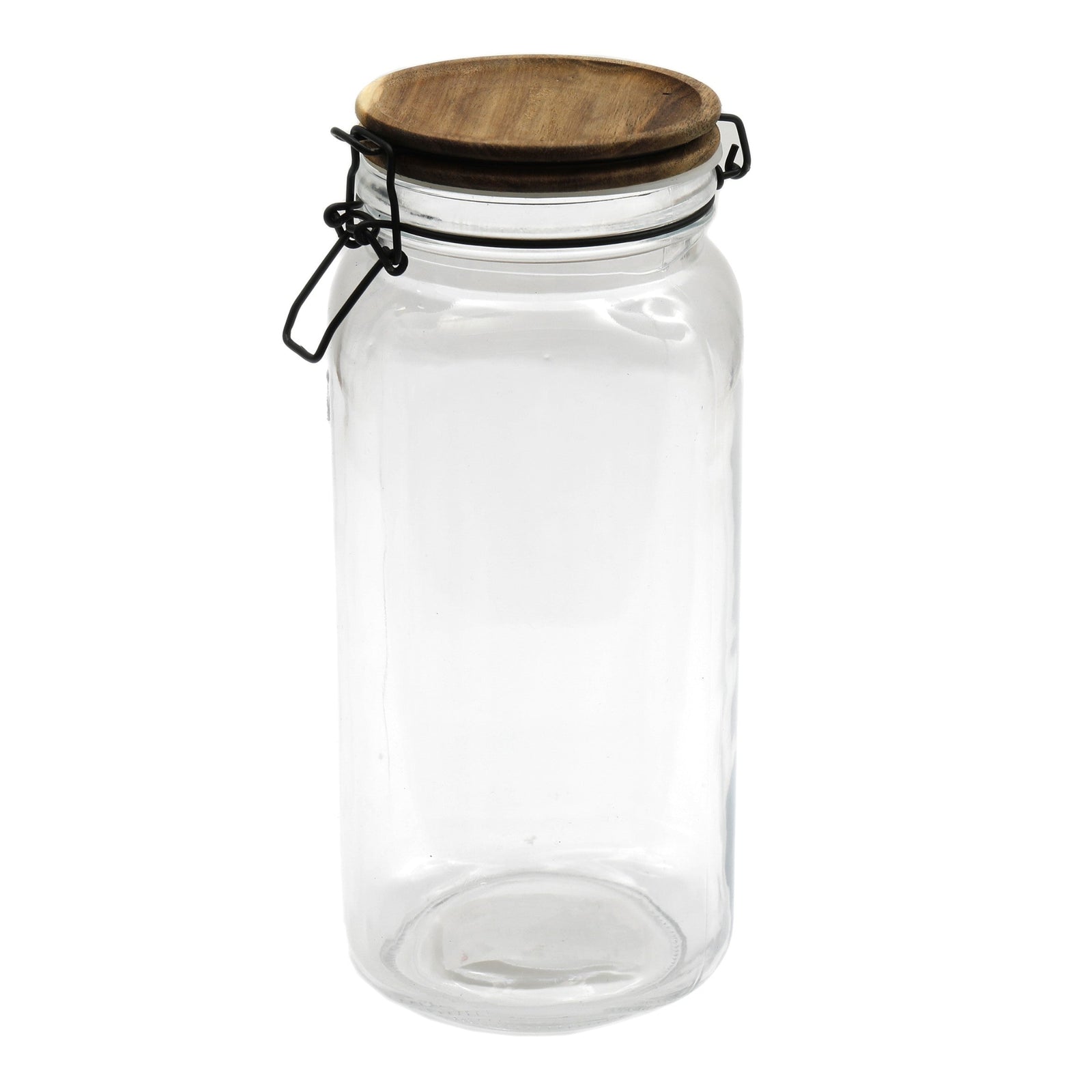 Glass Jar & Acacia Lid - Glass Jar & Acacia Lid 11X26CM Sterling Home 1