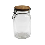 Glass Jar & Acacia Lid 11X19CM - Glass Jar & Acacia Lid 11X19CM Sterling Home 1
